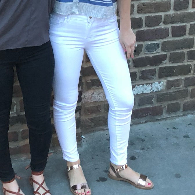 J Brand Skinny White Ankle Jeans